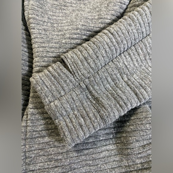 Stoic Ribbed Full Zip Drawstring Hooded Jacket - Picture 11 of 13